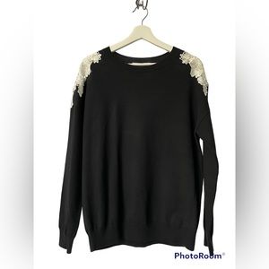 Antonio Melani Sweater with Lace Details
